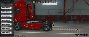 [addon tuning part]  DAF XD side exhaust for rear mudflaps