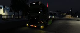 [b_grill  tuning part]  DAF XD  front bumper drl high beams with slots