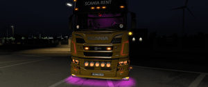 [bull bar tuning part] Scania NG 5 grill lights  (DRL)