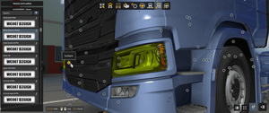 ˇ [sticker tuning part] Scania  NG stickers decoration for headlights