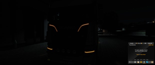 *[stripe tuning part] Scania NG  grill stripes with turn indicator 