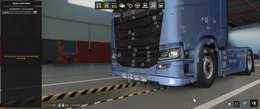 ´ [front mudflaps tuning part] Scania NG next front bumper extension (lipo) with high beam