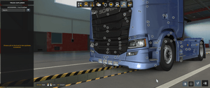 ´ [front mudflaps tuning part] Scania NG next front bumper extension (lipo) with high beam