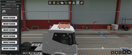 - [front badge tuning part]  DAF XD roof rack with wood decor