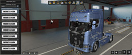 [sun visor tuning part]  4R Scania sunshield for Scania NG V1