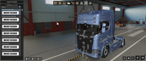[sun visor tuning part]  4R Scania sunshield for Scania NG V1