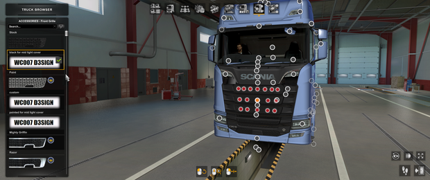 °[front grille tuning part] Scania NG custom grill