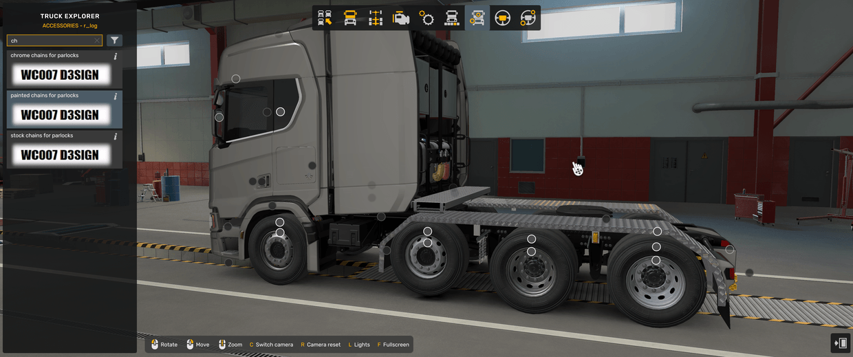 *[r_light tuning part] Scania NG Special rear fender lights slots