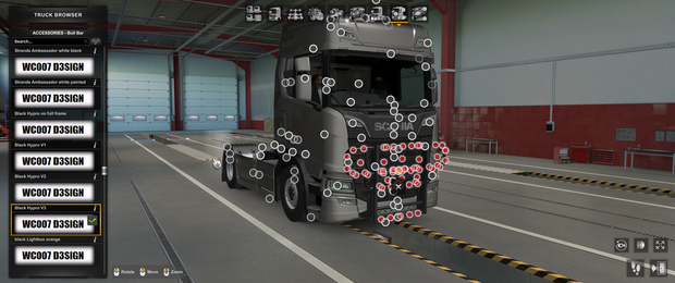 [bull bar tuning part] Scania NG Black Edition hypro  bullbar V3