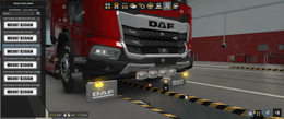 [b_grill  tuning part]  DAF XD  front bumper Jumbo high beams with slots