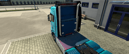*[bar tuning part] Scania NG big back chrome cab spoiler bar slots V1