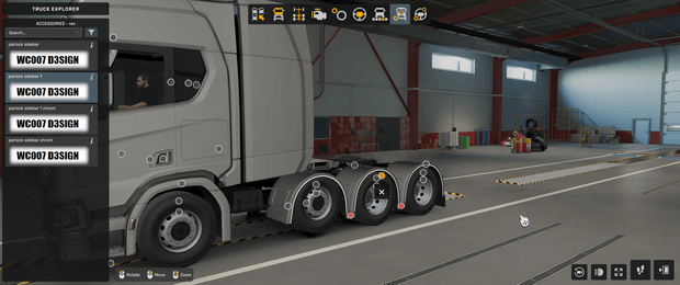 ˇ [rex tuning part] Scania NG parlock fender sidebar