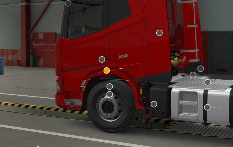 [f_fender_chs tuning part] DAF XD full painted front fenders