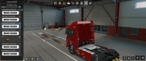 [beacon tuning part]  DAF XD light bar for roof spoiler V2