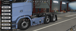 [sideskirts tuning part] Scania NG sideskirs black edition