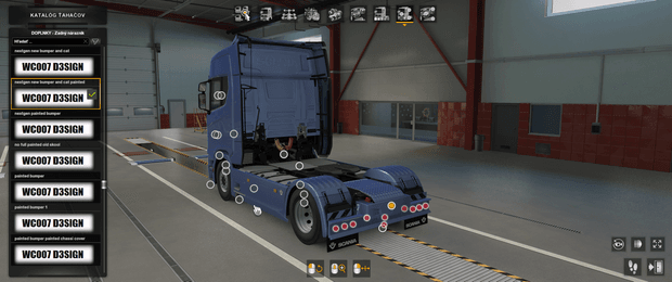 [rear bumper tuning part] Scania NG rear bumper  new