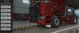 ˇ [bummud tuning part] Scania NG front fender bumper Extra mudflaps 