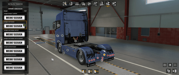 [rear bumper tuning part] Scania NG rear bumper  new