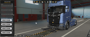 [bull bar tuning part] Scania NG hypro  black bullbar open version V3