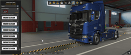 [head lights tuning part] Scania NG Black Xenon Headlights with stripe