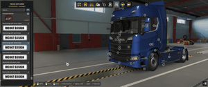 [head lights tuning part] Scania NG Black Xenon Headlights with stripe