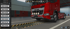 [front grill tuning part]  DAF XD grill Strands ambassador lights