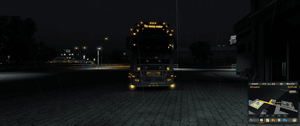 ˇ [fglig tuning part] Scania NG front bumper fog lightning (smoked, yellow)
