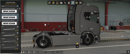 [right exhaust tuning part] Scania NG special sidebars for holland sideskirts