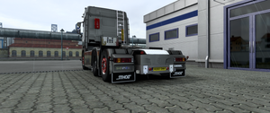 ETS2 Scania NG rear bumper with old lights and toolbox