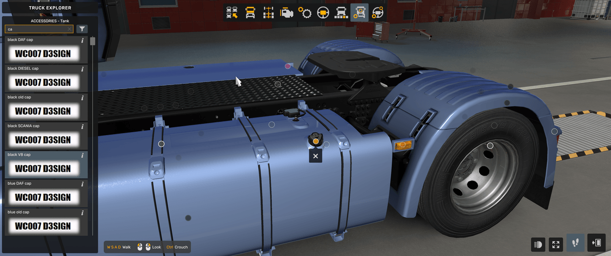[tank tuning part] Scania NG old style tank with toolbox