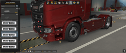 [door steps tuning part] Scania NG clear steps