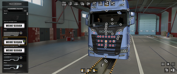 °[front grille tuning part] Scania NG custom grill