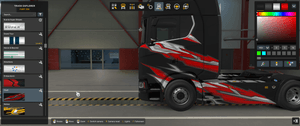  [f_fender tuning part]  Scania NG front fender with full painted b_detector