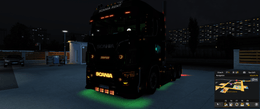´ [front mudflaps tuning part] Scania NG next front bumper extension (lipo) with DRL  high beam