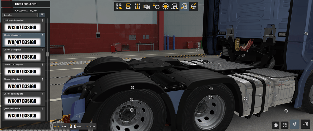 *[air tuning part] Scania NG DHoine rear fender covers
