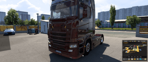 [head lights tuning part] Scania NG Black Xenon Headlights,  with dynamic indicator