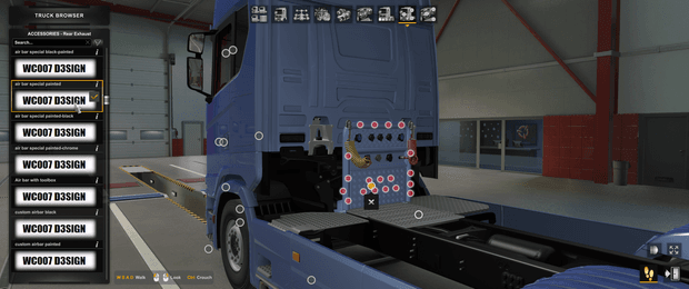 [rear exhaust tuning part]  Scania NG Holland special airbar