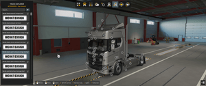 * [rear exhaust tuning part]  Scania NG Nordic exhaust short