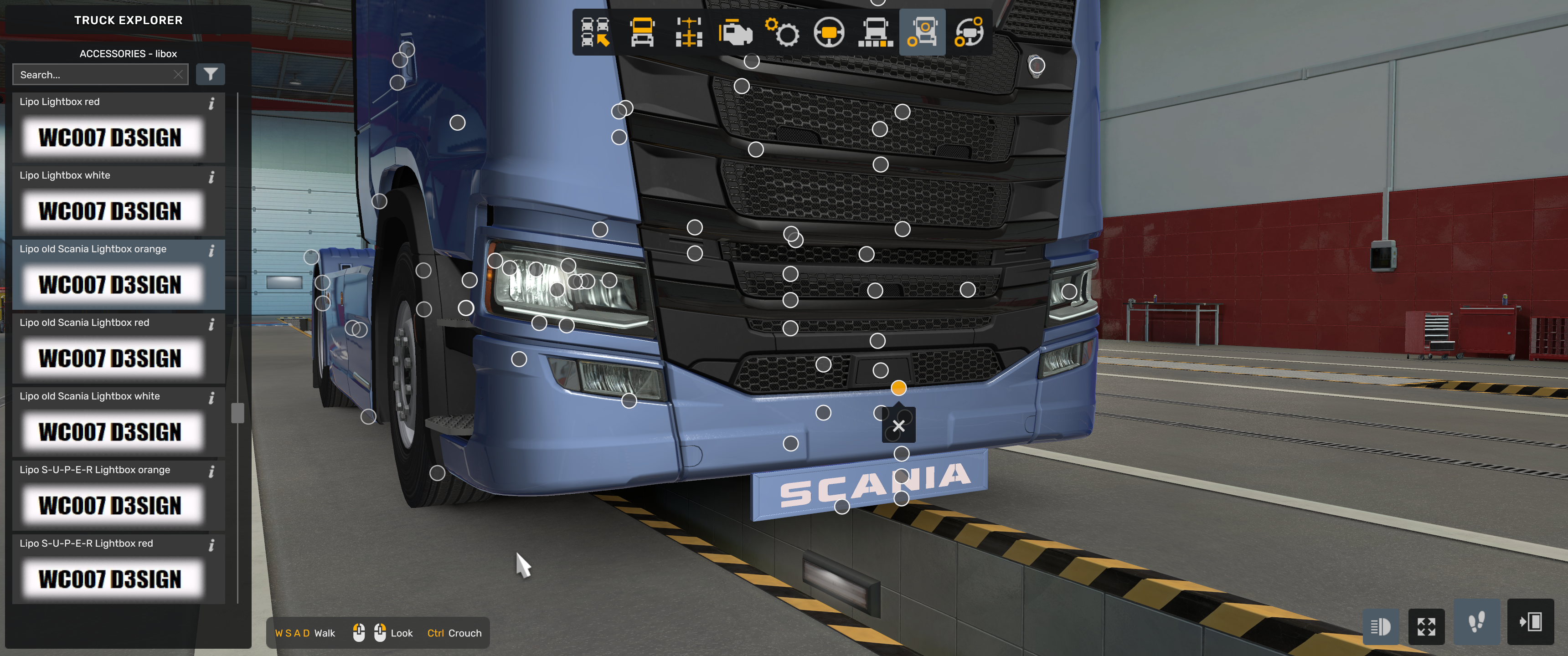 [rear mudflaps tuning part] Scania NG custom rear fender mudflaps