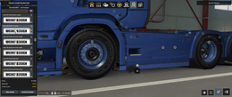 [left exhaust tuning part] Scania NG  V8 style side exhaust