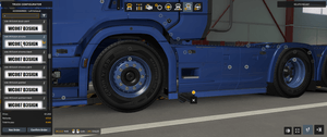 [left exhaust tuning part] Scania NG  V8 style side exhaust