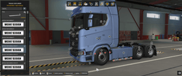 [right exhaust tuning part] Scania NG sidebars for old tank and box