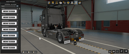 [rear mudflaps tuning part] Scania NG rear Extra mudflaps 
