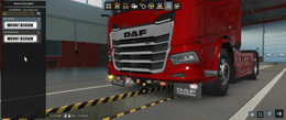 [b_grill  tuning part]  DAF XD  front bumper slots for lights and mudflaps