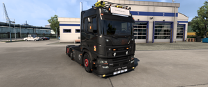 ETS2 Scania NG custom lightbox with cab lights 