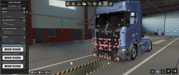 [bull bar tuning part] Scania NG NEW  hypro  bullbar V3 (SUPER sign) black edition