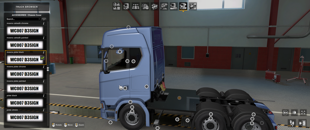 [chassis cover tuning part] Scania NG Moens chassi plate cover