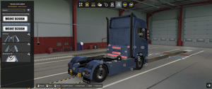 [rear exhaust tuning part]  Scania NG  next exhaust with toolbox short spoiler