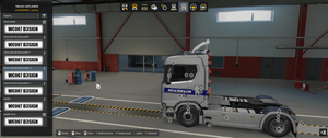 ,*[spoilers tuning part] Scania NG short spoilers with old style cab spoiler