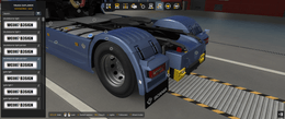 ˇ [bckli tuning part] Scania NG side rear bumper painted light slots